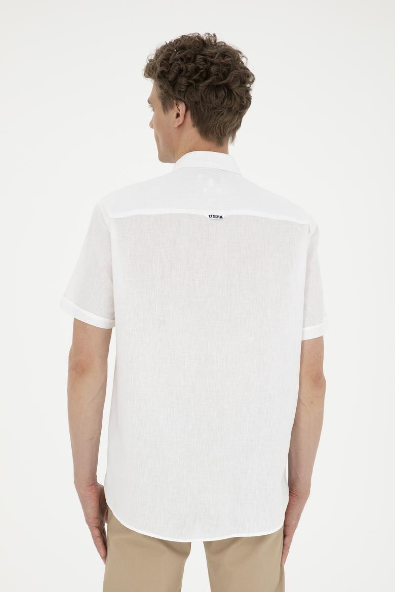 Erkek Beyaz Kısa Kollu Gömlek - 50284296008