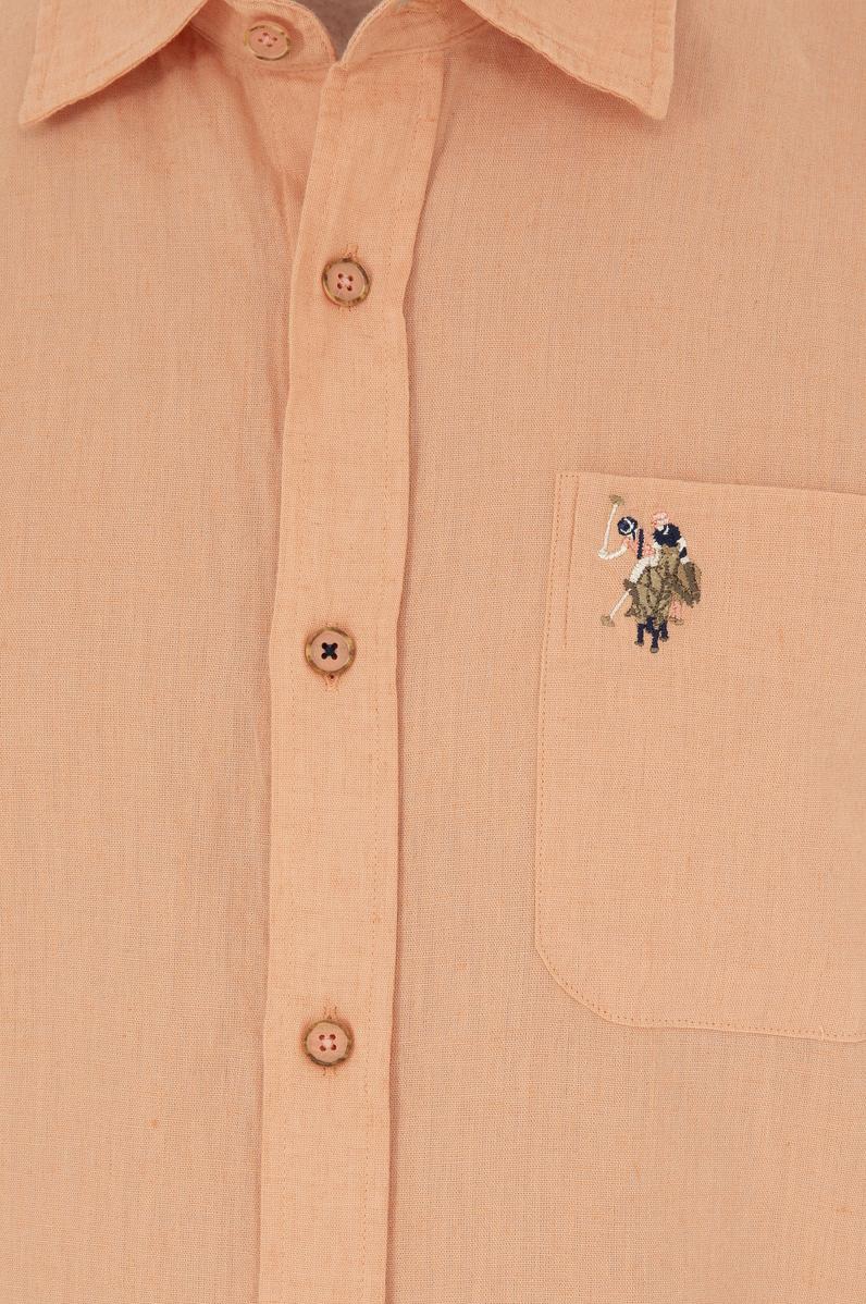 Erkek Somon Kısa Kollu Gömlek