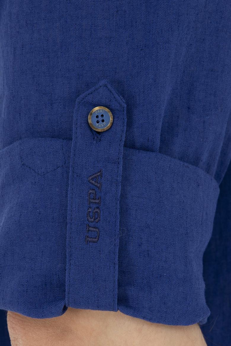 Erkek Mavi Uzun Kollu Basic Gömlek - 50284297123