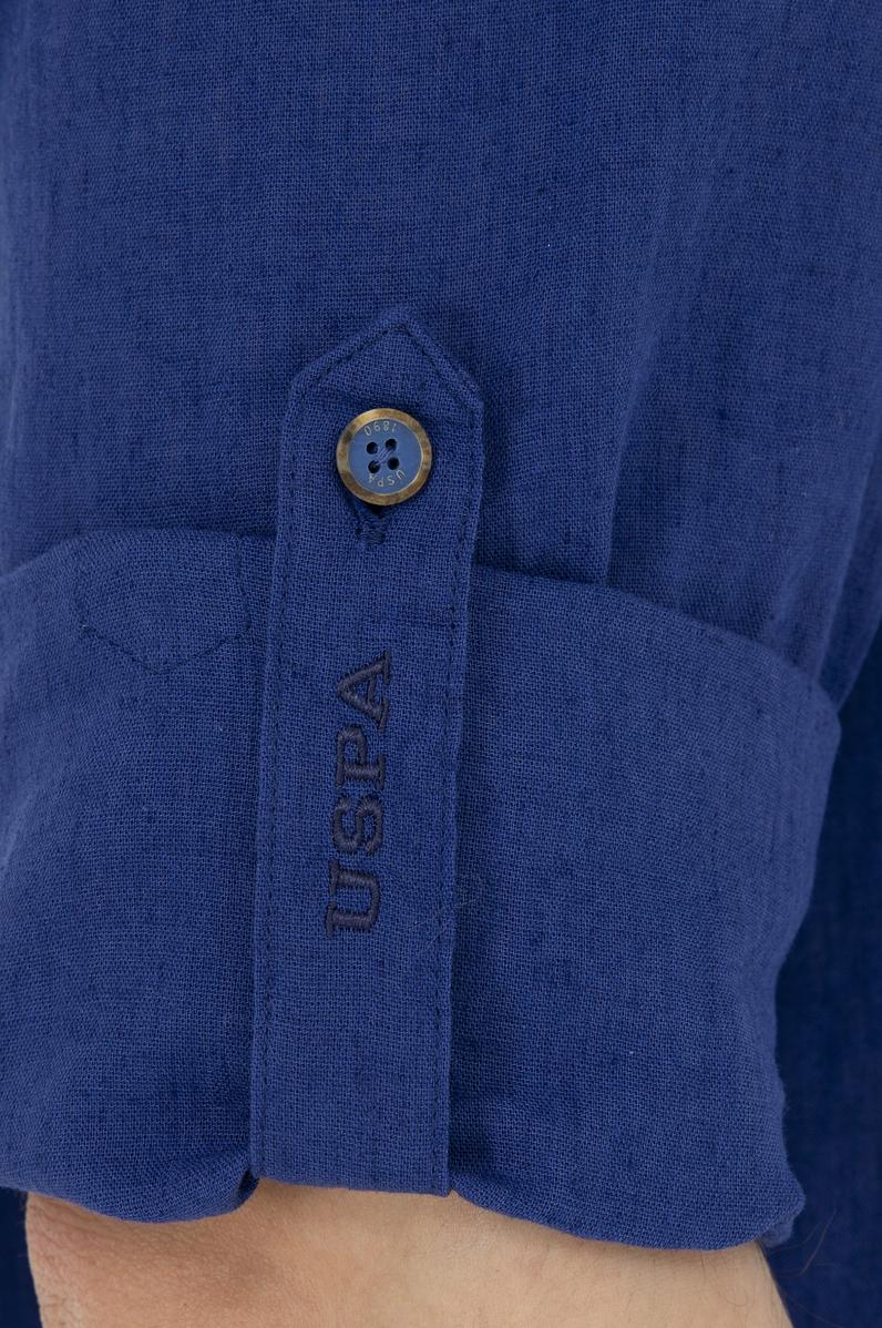 Erkek Mavi Uzun Kollu Basic Gömlek