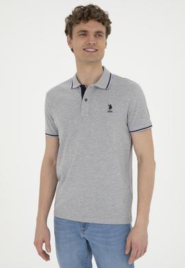 Erkek Gri Melanj Basic Tişört - 50284631111