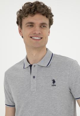 Erkek Gri Melanj Basic Tişört - 50284631111