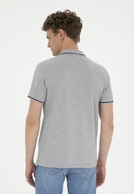 Erkek Gri Melanj Basic Tişört - 50284631111