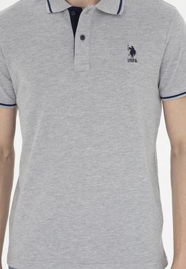 Erkek Gri Melanj Basic Tişört - 50284631111