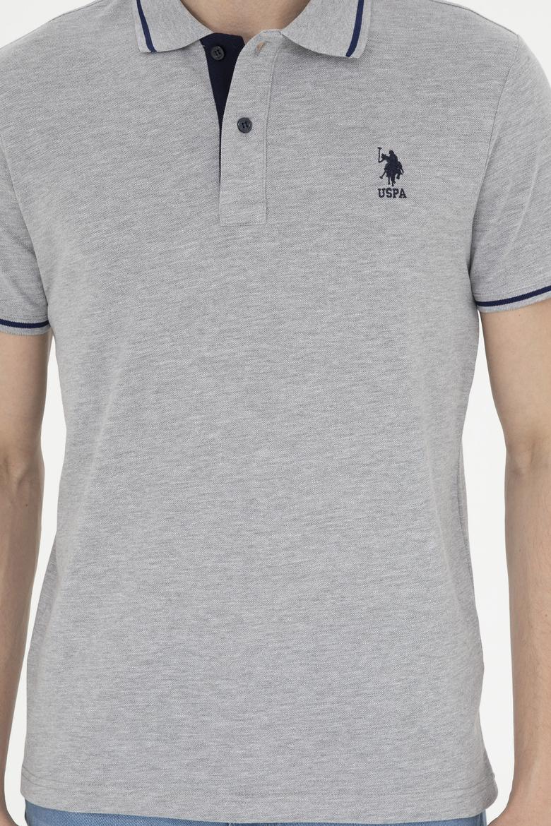 Erkek Gri Melanj Basic Tişört - 50284631111