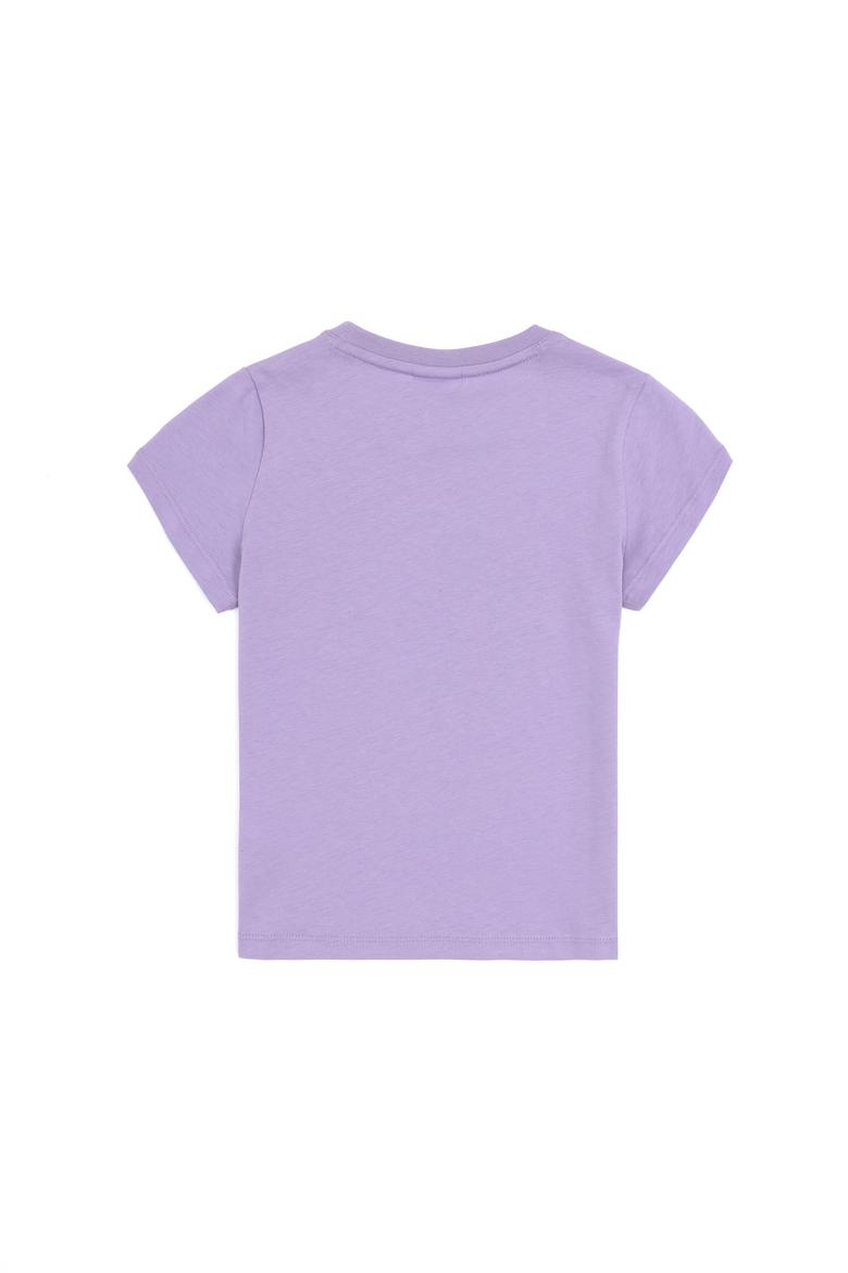 Erkek Çocuk Lila Basic Bisiklet Yaka Tişört - 50284819070