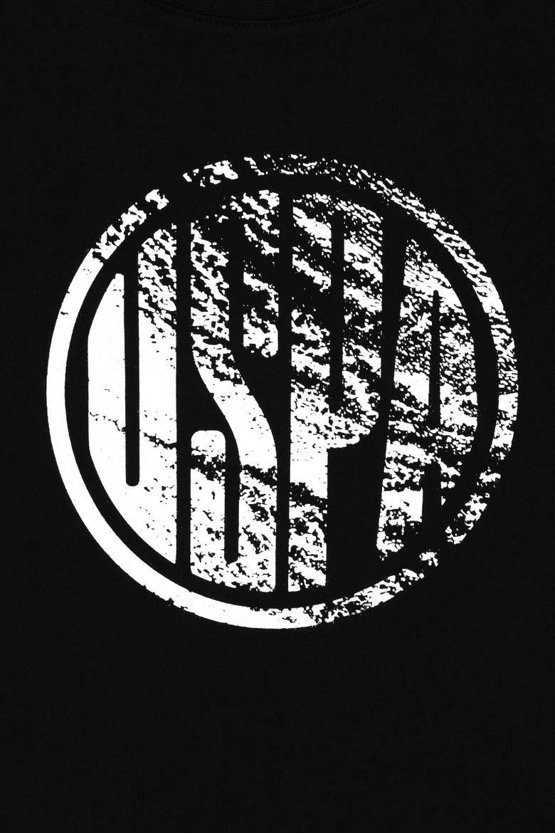 Erkek Çocuk Siyah Basic Bisiklet Yaka Tişört - 50284819105