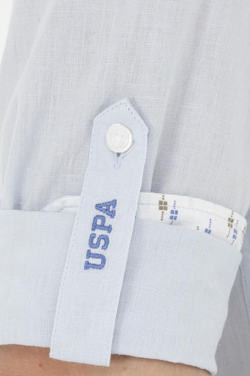 Erkek Açık Mavi Uzun Kollu Gömlek