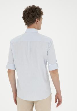 Erkek Açık Mavi Uzun Kollu Gömlek - 50288375005