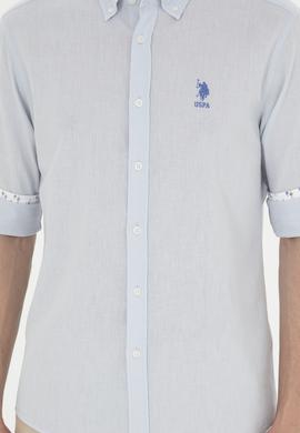 Erkek Açık Mavi Uzun Kollu Gömlek - 50288375005