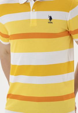 Erkek Regular Fit Polo Yaka Safran Tişört - 50288479006