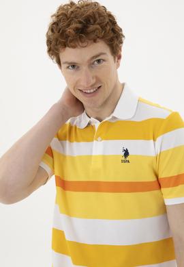 Erkek Regular Fit Polo Yaka Safran Tişört - 50288479006