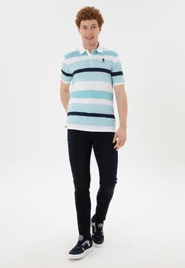 Erkek Regular Fit Polo Yaka Mint Tişört - 50288479011