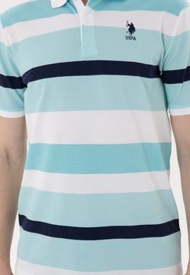Erkek Regular Fit Polo Yaka Mint Tişört - 50288479011