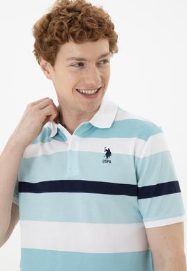 Erkek Regular Fit Polo Yaka Mint Tişört - 50288479011