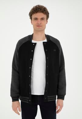 Erkek Siyah Örme Hırka - 50289086008