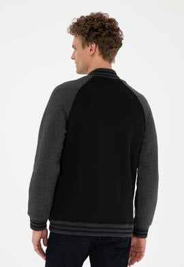 Erkek Siyah Örme Hırka - 50289086008