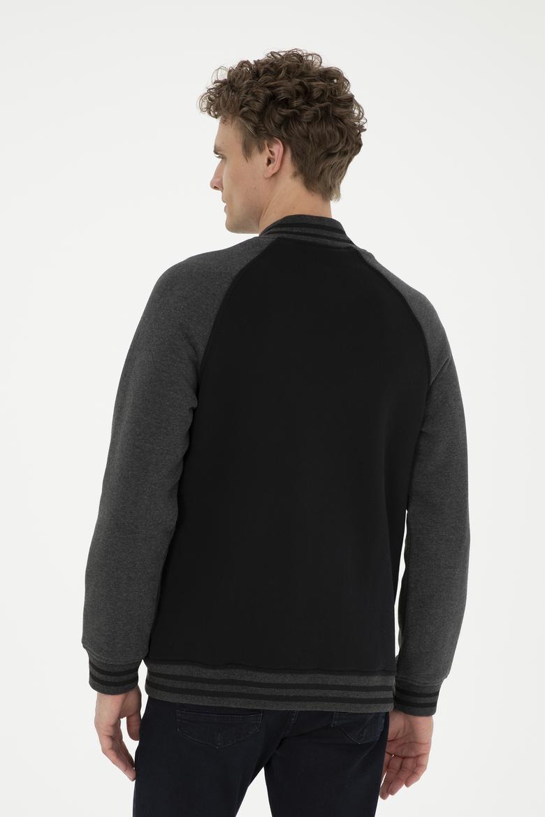 Erkek Siyah Örme Hırka - 50289086008