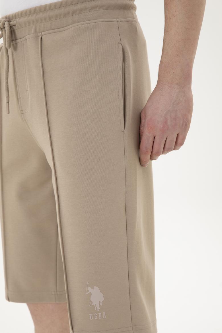 Erkek Açık Haki Örme Şort - 50289284036