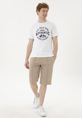 Erkek Açık Haki Örme Şort - 50289284036