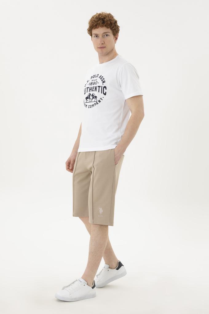 Erkek Açık Haki Örme Şort