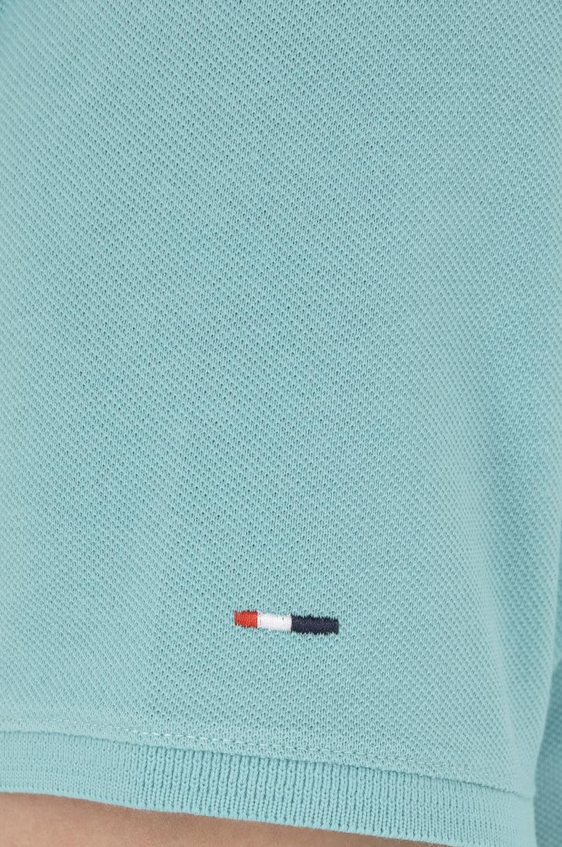 Erkek Slim Fit Polo Yaka Mint Basic Tişört