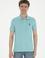 Erkek Slim Fit Polo Yaka Mint Basic Tişört