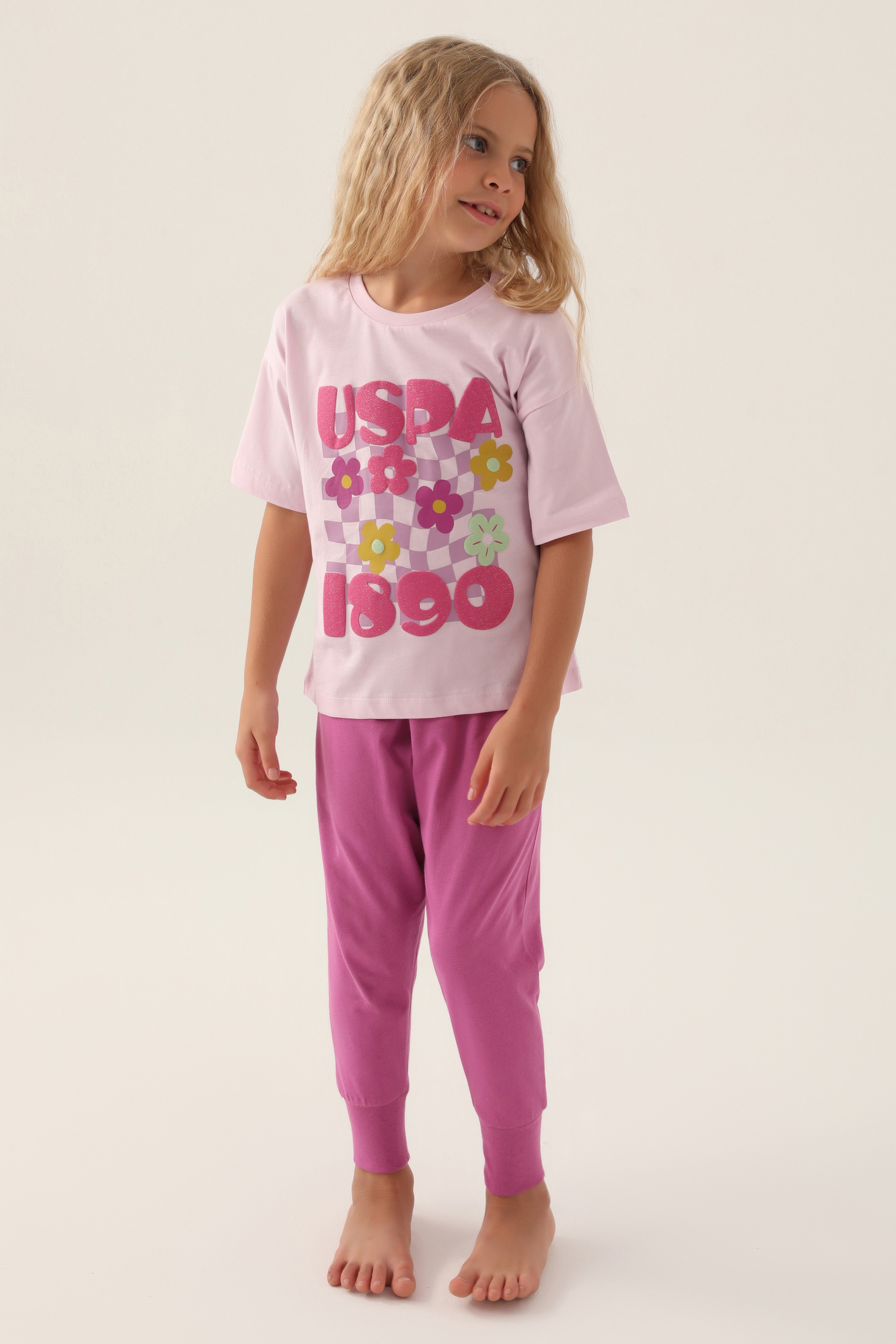 Kız Çocuk Menekşe Pijama Takımı - Image 2
