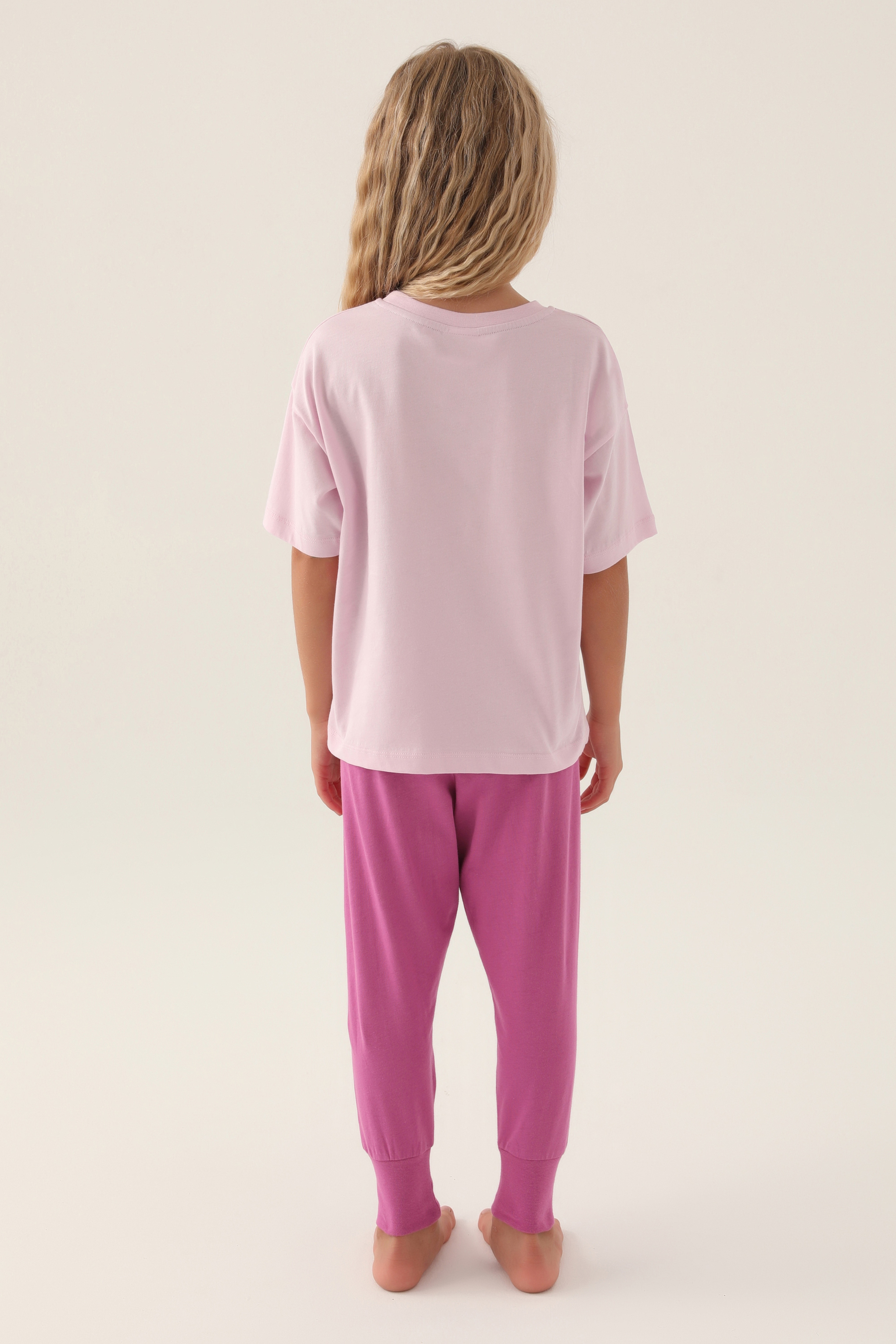 Kız Çocuk Menekşe Pijama Takımı - Image 3