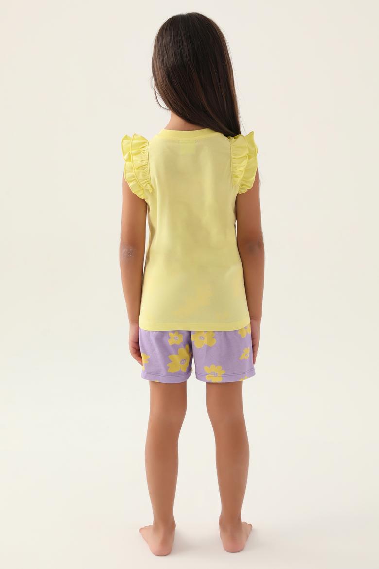 Kız Çocuk Açık Sarı Pijama Takımı - 50290952006