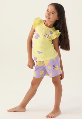 Kız Çocuk Açık Sarı Pijama Takımı - 50290952006