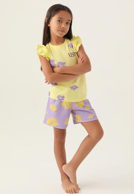 Kız Çocuk Açık Sarı Pijama Takımı - 50290952006