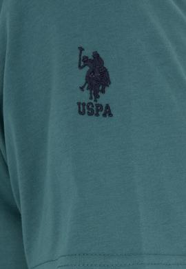 Erkek Regular Fit Bisiklet Yaka Koyu Yeşil Basic Tişört - 50284618217