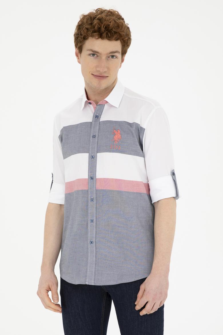 Erkek Lacivert Uzun Kollu Gömlek