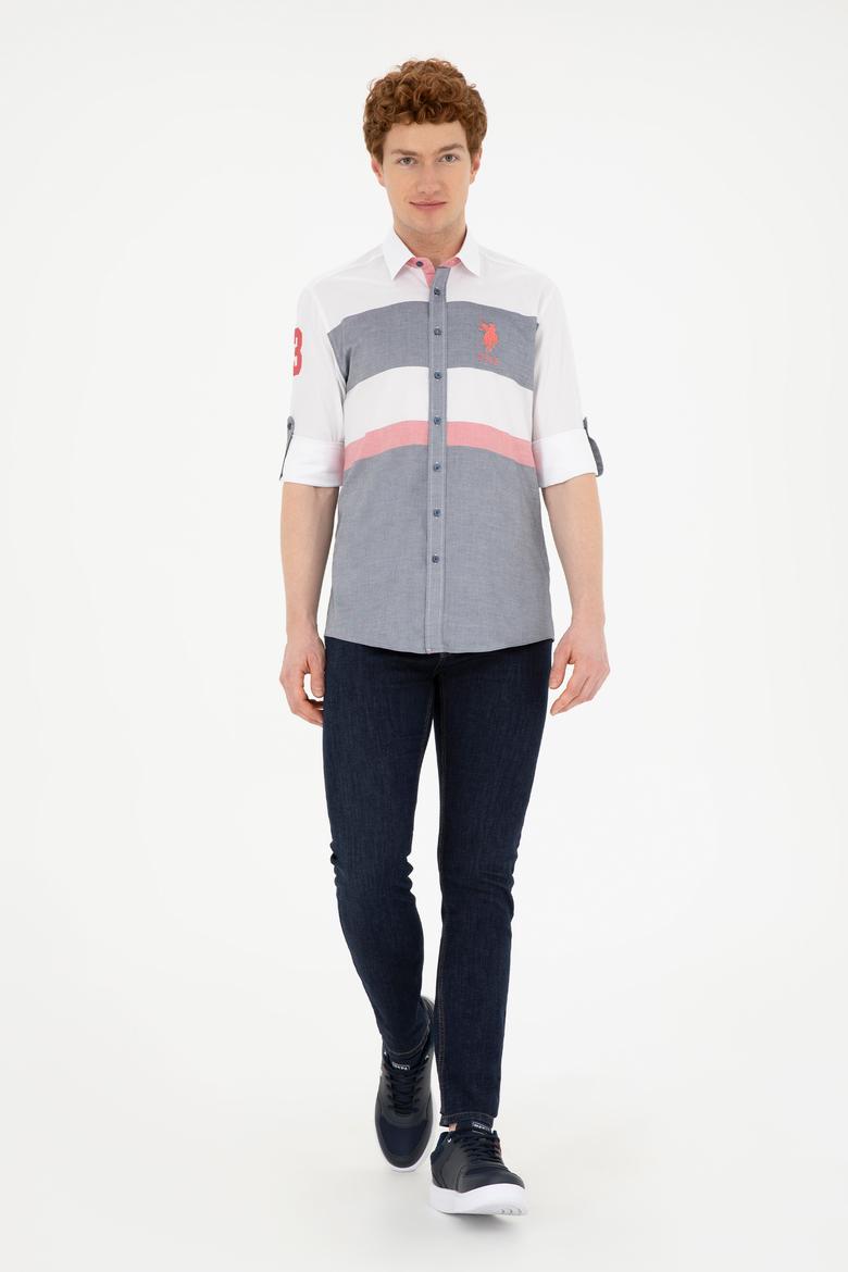 Erkek Lacivert Uzun Kollu Gömlek - 50264085006