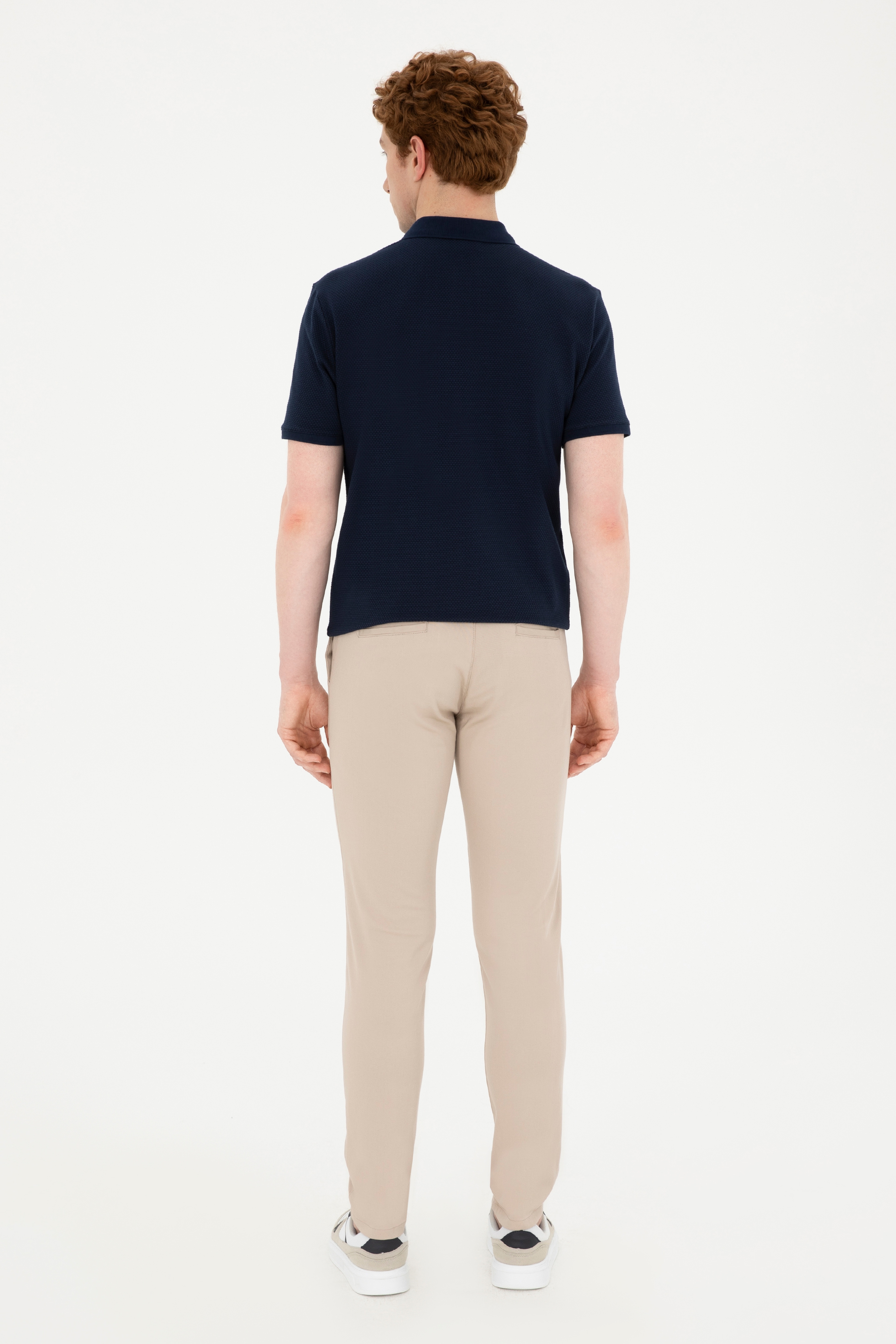 Erkek Slim Fit Taş Kanvas Pantolon - Image 4