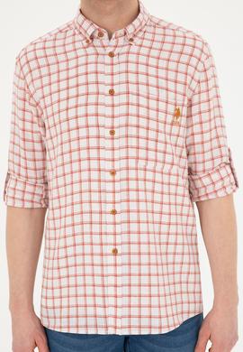 Erkek Kareli Kiremit Gömlek - 50283820016