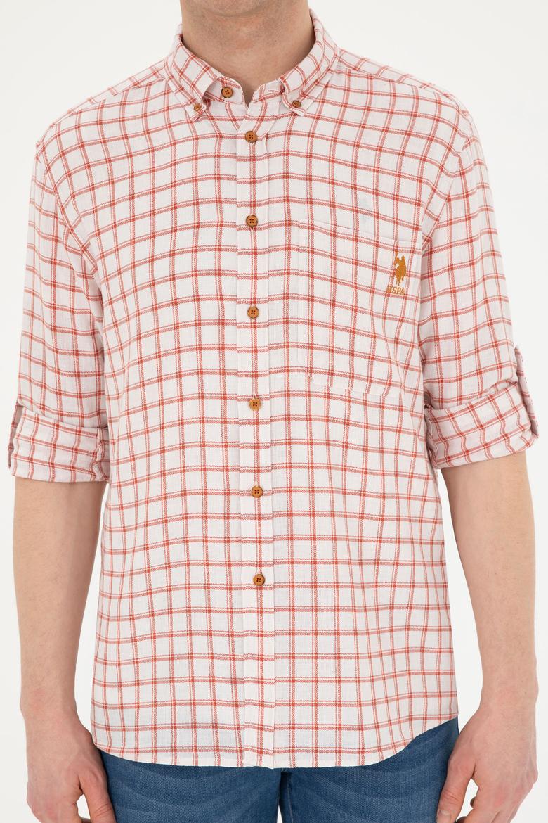 Erkek Kareli Kiremit Gömlek - 50283820016