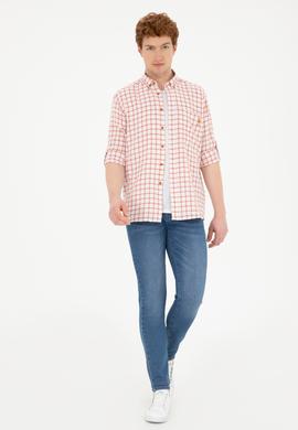 Erkek Kareli Kiremit Gömlek - 50283820016