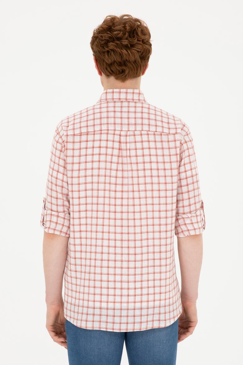 Erkek Kareli Kiremit Gömlek - 50283820016