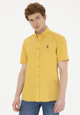 Erkek Safran Kısa Kollu Gömlek - 50283819019
