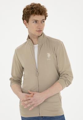 Erkek Açık Haki Örme Hırka - 50281076011