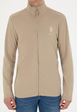 Erkek Açık Haki Örme Hırka - 50281076011