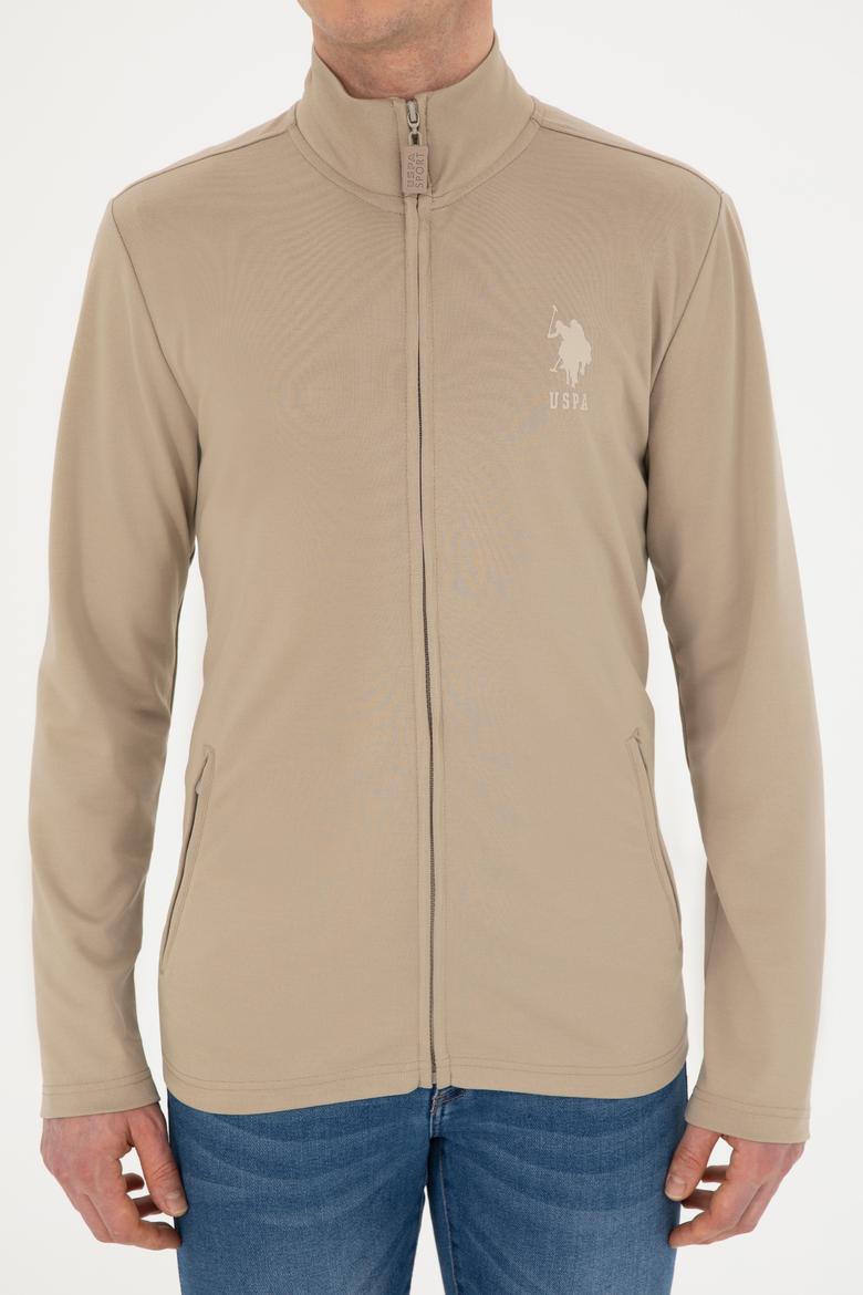 Erkek Açık Haki Örme Hırka - 50281076011