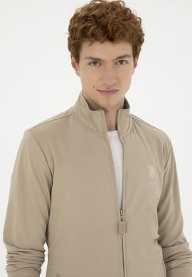 Erkek Açık Haki Örme Hırka - 50281076011