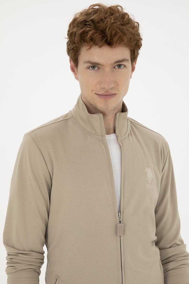 Erkek Açık Haki Örme Hırka - 50281076011