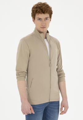 Erkek Açık Haki Örme Hırka - 50281076011