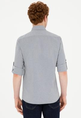 Erkek Gri Uzun Kollu Gömlek - 50288659032