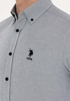 Erkek Gri Uzun Kollu Gömlek - 50288659032