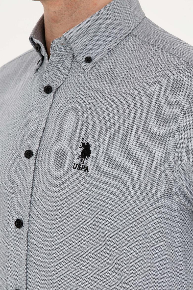 Erkek Gri Uzun Kollu Gömlek - 50288659032